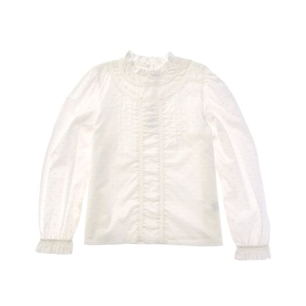 Janie And Jack Girls The Pintuck Lace Top